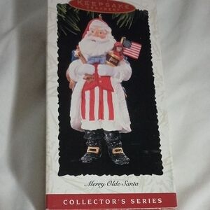 Hallmark Keepsake Merry Olde Santa Ornament - Red, White, Black